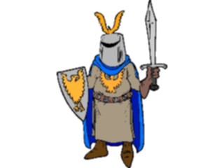 Sticker Custom Preview Image #056542 Fantasy Medieval Images Knightwith Sword03