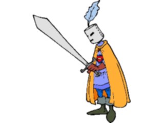 Sticker Custom Preview Image #056547 Fantasy Medieval Images Knightwith Sword08