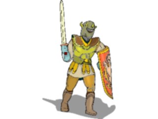 Sticker Custom Preview Image #056550 Fantasy Medieval Images Knightwith Sword11