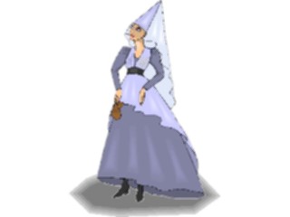 Sticker Custom Preview Image #056565 Fantasy Medieval Images Lady4