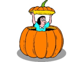 Sticker Custom Preview Image #056586 Fantasy Medieval Images Little Personin Pumpkin