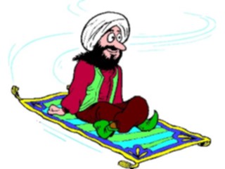 Sticker Custom Preview Image #056605 Fantasy Medieval Images Magic Carpet Man3