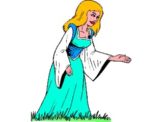 Sticker Custom Preview Image #056620 Fantasy Medieval Images Maiden2