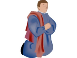 Sticker Custom Preview Image #056645 Fantasy Medieval Images Man Praying