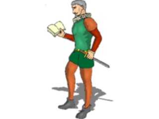 Sticker Custom Preview Image #056646 Fantasy Medieval Images Man Reading