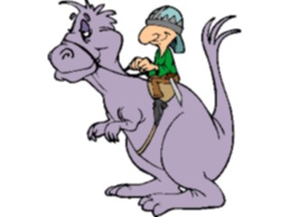 Sticker Custom Preview Image #056648 Fantasy Medieval Images Man Riding Dragon