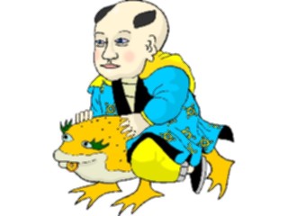 Sticker Custom Preview Image #056649 Fantasy Medieval Images Man Riding Frog Creature
