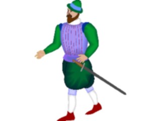 Sticker Custom Preview Image #056654 Fantasy Medieval Images Man Spanish