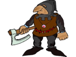 Sticker Custom Preview Image #056657 Fantasy Medieval Images Manwith Axe1