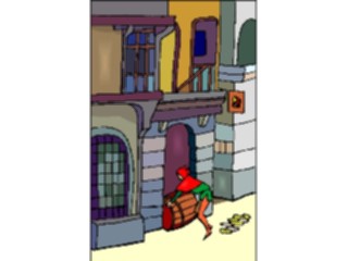Sticker Custom Preview Image #056659 Fantasy Medieval Images Manwith Barrel