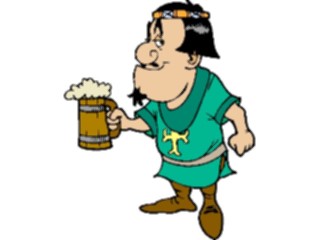 Sticker Custom Preview Image #056660 Fantasy Medieval Images Manwith Beer