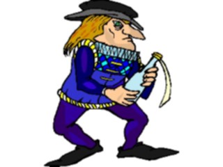 Sticker Custom Preview Image #056662 Fantasy Medieval Images Manwith Bottle