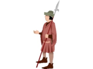 Sticker Custom Preview Image #056674 Fantasy Medieval Images Manwith Pike