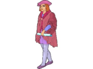 Sticker Custom Preview Image #056679 Fantasy Medieval Images Manwith Scroll2