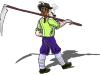 Sticker Custom Preview Image #056680 Fantasy Medieval Images Manwith Scythe1