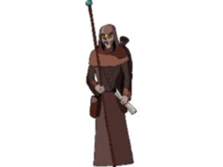 Sticker Custom Preview Image #056684 Fantasy Medieval Images Manwith Staff1