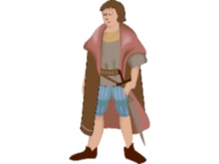 Sticker Custom Preview Image #056687 Fantasy Medieval Images Manwith Sword01