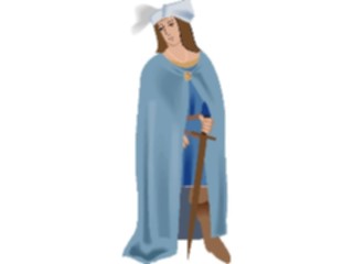 Sticker Custom Preview Image #056688 Fantasy Medieval Images Manwith Sword02