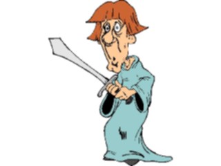 Sticker Custom Preview Image #056689 Fantasy Medieval Images Manwith Sword03