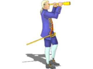 Sticker Custom Preview Image #056702 Fantasy Medieval Images Manwith Telescope
