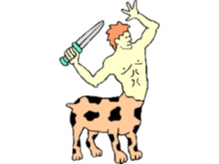 Sticker Custom Preview Image #056716 Fantasy Medieval Images Man Leopard