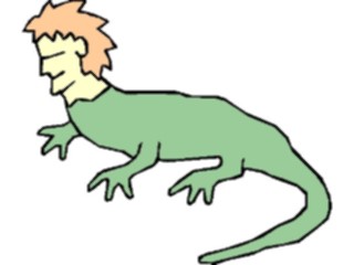 Sticker Custom Preview Image #056717 Fantasy Medieval Images Man Lizard1