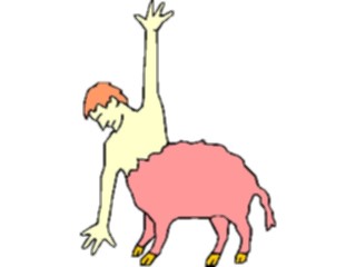 Sticker Custom Preview Image #056719 Fantasy Medieval Images Man Pig