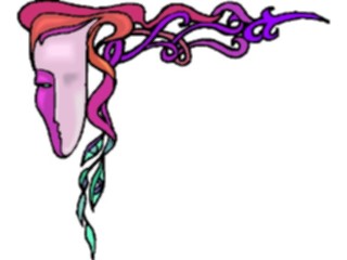 Sticker Custom Preview Image #056726 Fantasy Medieval Images Maskwith Vines1