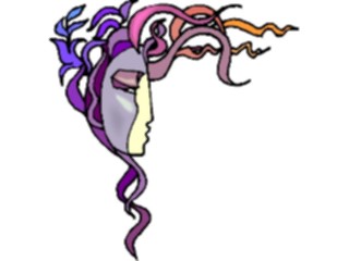 Sticker Custom Preview Image #056727 Fantasy Medieval Images Maskwith Vines2