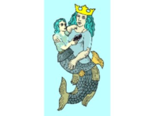 Sticker Custom Preview Image #056762 Fantasy Medieval Images Mermaid Child