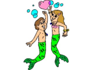 Sticker Custom Preview Image #056765 Fantasy Medieval Images Mermaid Merman1