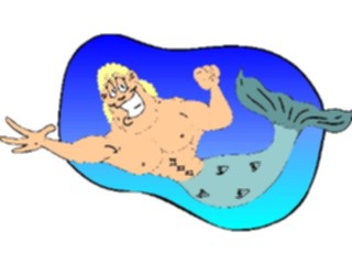 Sticker Custom Preview Image #056769 Fantasy Medieval Images Merman1