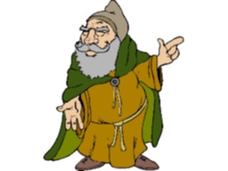 Sticker Custom Preview Image #056787 Fantasy Medieval Images Monk2