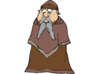 Sticker Custom Preview Image #056791 Fantasy Medieval Images Monk6
