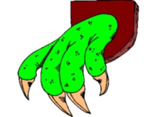 Sticker Custom Preview Image #056799 Fantasy Medieval Images Monster Claw