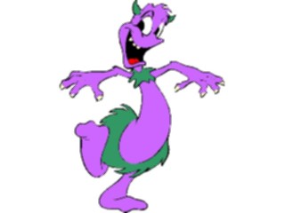 Sticker Custom Preview Image #056803 Fantasy Medieval Images Monster Purple