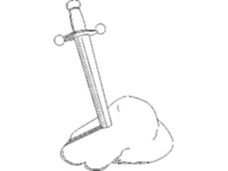 Sticker Custom Preview Image #056836 Fantasy Medieval Images Mythology Excalibur1