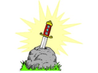 Sticker Custom Preview Image #056838 Fantasy Medieval Images Mythology Excalibur3