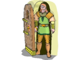 Sticker Custom Preview Image #056879 Fantasy Medieval Images Noblemanat Door