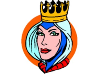 Sticker Custom Preview Image #057070 Fantasy Medieval Images Queen Face