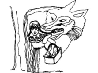Sticker Custom Preview Image #057080 Fantasy Medieval Images Red Riding Hood2