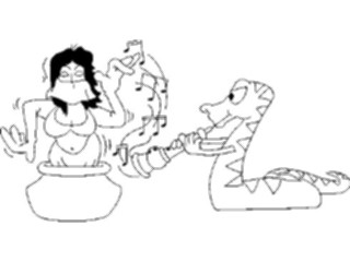 Sticker Custom Preview Image #057163 Fantasy Medieval Images Snake Charmer2