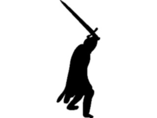 Sticker Custom Preview Image #057190 Fantasy Medieval Images Soldier Silhouette4