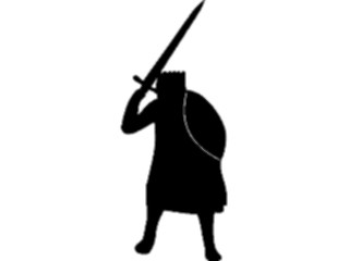 Sticker Custom Preview Image #057191 Fantasy Medieval Images Soldier Silhouette5