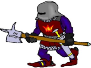 Sticker Custom Preview Image #057194 Fantasy Medieval Images Soldierwith Axe3