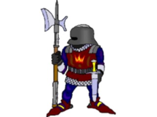 Sticker Custom Preview Image #057195 Fantasy Medieval Images Soldierwith Axe4