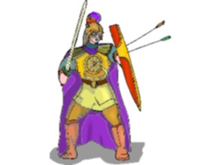 Sticker Custom Preview Image #057201 Fantasy Medieval Images Soldierwith Shield2