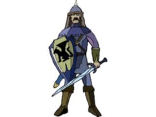 Sticker Custom Preview Image #057204 Fantasy Medieval Images Soldierwith Shield5