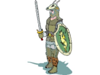 Sticker Custom Preview Image #057211 Fantasy Medieval Images Soldierwith Sword7