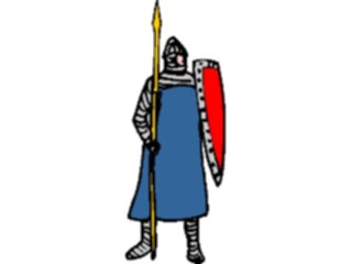 Sticker Custom Preview Image #057228 Fantasy Medieval Images Spearman1